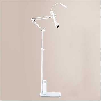 Tablet Floor Stand, Height Adjustable Book Holder, Folding Reading Shelf, Cook Bracket Long Arm Music Music Stand for Table Bed