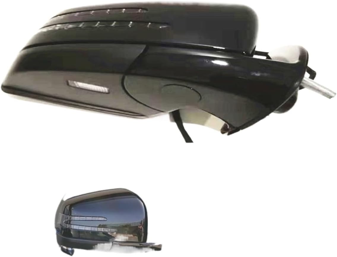 Outside Rearview Mirror Assembly Compatible With Mercedes ML164 GL W164 ML350 ML300 ML500 GL450 GL320 GL350 GL550 X164(Black right)
