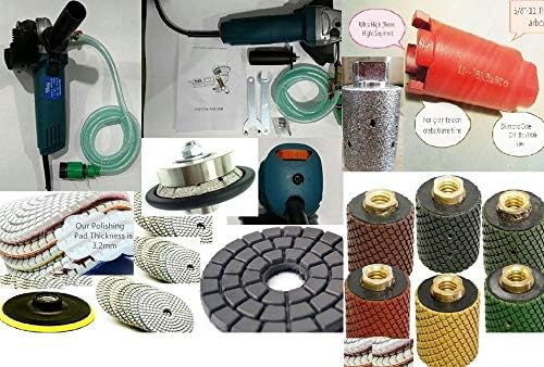 Wet Polisher Grinder 3/4" Bevel Bullnose Router Bit 2" Wet Polishing drum core bit sink hole grinding drum polishing pad buffer granite marble kitchen countertop concrete stone travertine repair