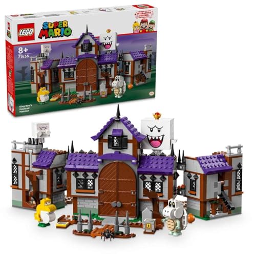 Image of LEGO Super Mario Haunted Villa of King Boo, Building Toy House with Ghost Characters and Baby Yoshi, Adventure Games for Boys and Girls from 8 Years, Nintendo Collectible Gift 71436