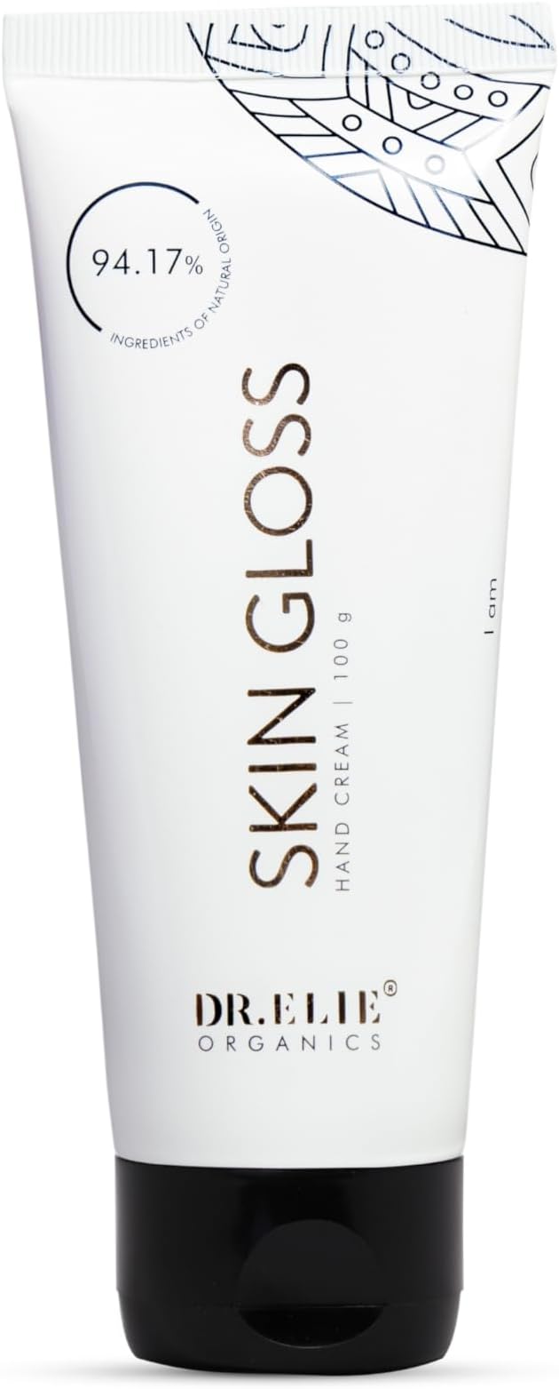 Organic Hand Cream - Skin Gloss | 94.17% Organic with Tucuma Butter, Shea Butter & Argan Oil | 24-Hour Moisturization for Soft, Radiant Skin | Vegan, Cruelty-Free & Non-Greasy |