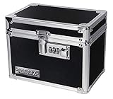 Vaultz Locking Medicine Box with Combination Lock, 5 x 7 x 5 Inches, Black (VZ00266)