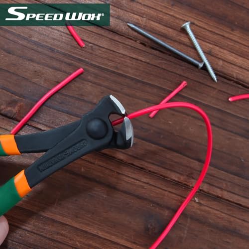 SPEEDWOX Nagelabzieher 15,2 cm Endschneidezange, Nagelentferner Nagelzange Endschnittzange Endschere zum Ziehen von Nägeln oder Schneiden von Drähten Drahtschneider Endschneider Zange