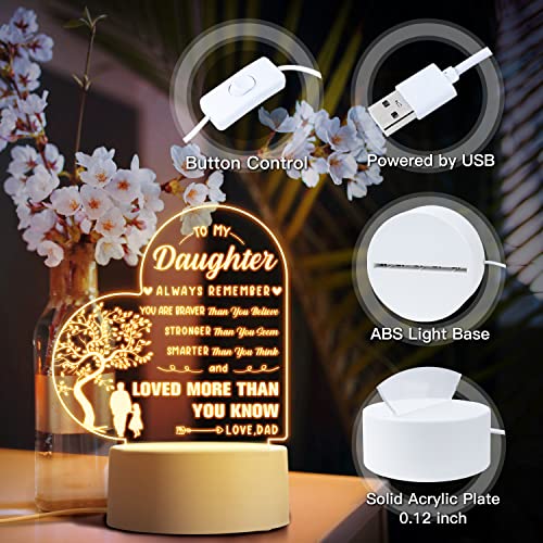 Daughter Gifts From Dad - Valentines Gifts For Daughter Night Light, Daughter Birthday Gifts, To Daughter Gifts, Gifts For Daughter From Dad, Daughter-In-Law Gifts, Gifts For Daughter's Birthday #TOP5
