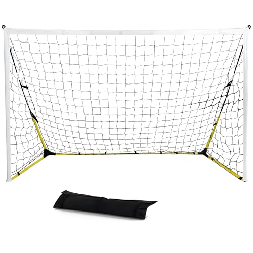 ポータブル サッカーゴール 折りたたみ サッカーゴール フットサルゴール サッカートレーニング器材 室内 屋外兼用 収納バッグ付き ポータブル型 快速組立可能 着脱式 頑丈な金属製フレーム 高耐久性 学校・公園・訓練場・体育館・自家庭で多用途使用 初心者向