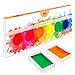 Produktbild MozArt Supplies  Komorebi Japanisches Aquarellfarben Set  6 Aquarell Wasserfarben mit Neon Farbtönen  Aquarellmalerei Farben für Künstler, Anfänger und Profis  sehr hoher Pigmentierung