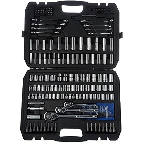 Amazon Basics 201-Piece Socket Set with Tools Cover