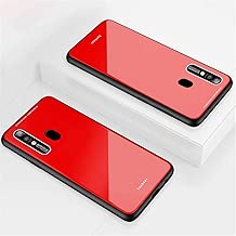 DYGG Replacement for Case Samsung Galaxy A20E Cover 9H Tempered Glass Back Surrounded by Soft TPU Bumper Drop Protection - Red DYGG Replacement for Case Samsung Galaxy A20E Cover 9H Tempered Glass Back Surrounded by Soft TPU Bumper Drop Protection - Red