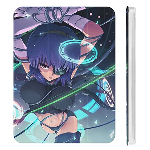 保護カバー iPad ケース Mini4/5 (7.9インチ) 攻殻機動隊 草薙素子 薄型 軽量 傷防止 多機能 角度調節 落下防止 全面保護 レザー製 オートスリープ ホルダー付き マグネット式開閉 スタンドケース タブレットケース スマートカバー スタ