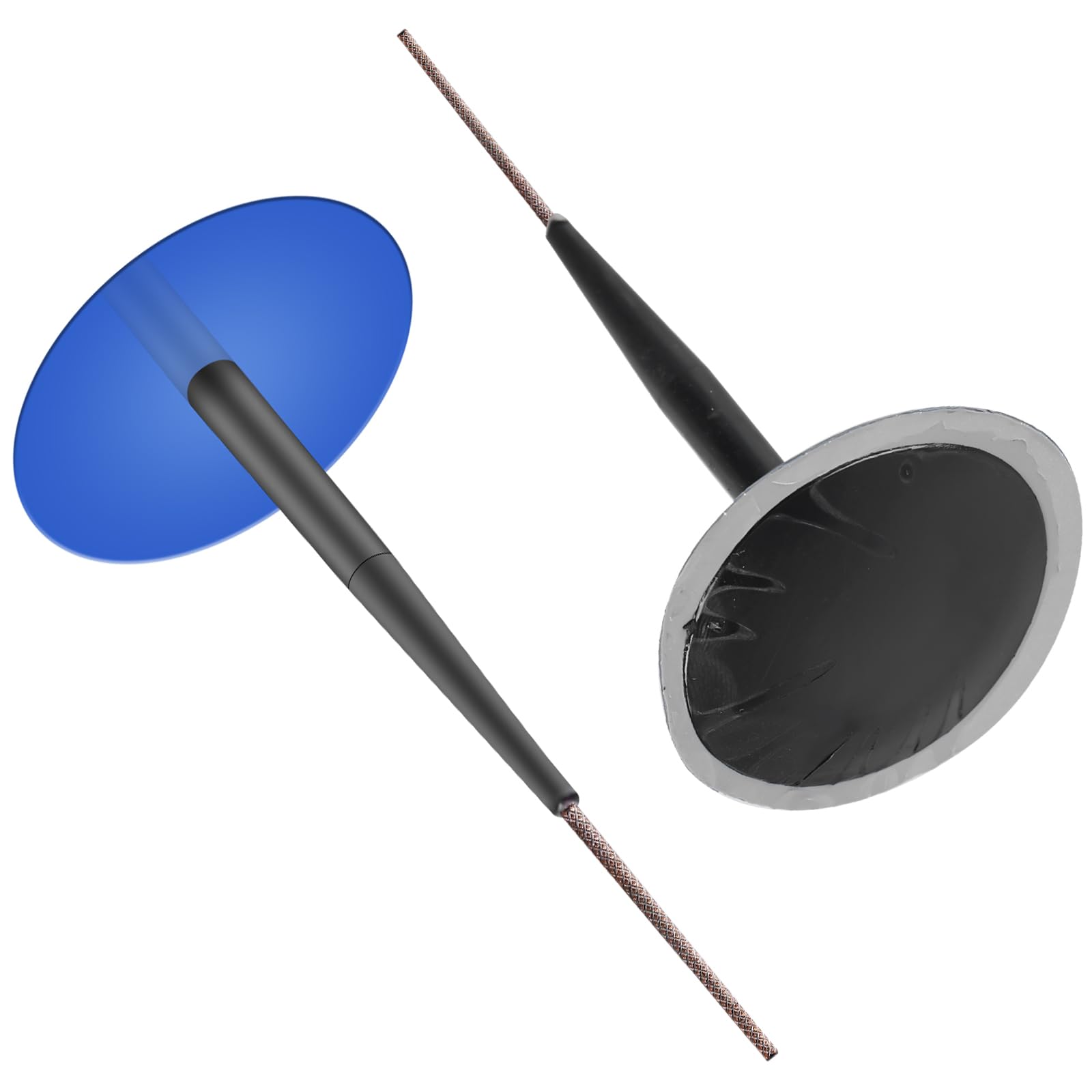 Kit de 24 Hongos para Reparación de Neumáticos 6mm: Hongo Universal Tubeless de Goma, Parches Robustos y Duraderos, Apto para Auto/Moto/Bicicleta/Camión (Azul)