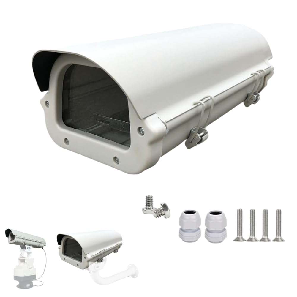 Boîtier de sécurité CCTV en aluminium pour intérieur et extérieur - Boîte de jonction robuste et résistante aux intempéries pour système de caméras de surveillance CCTV