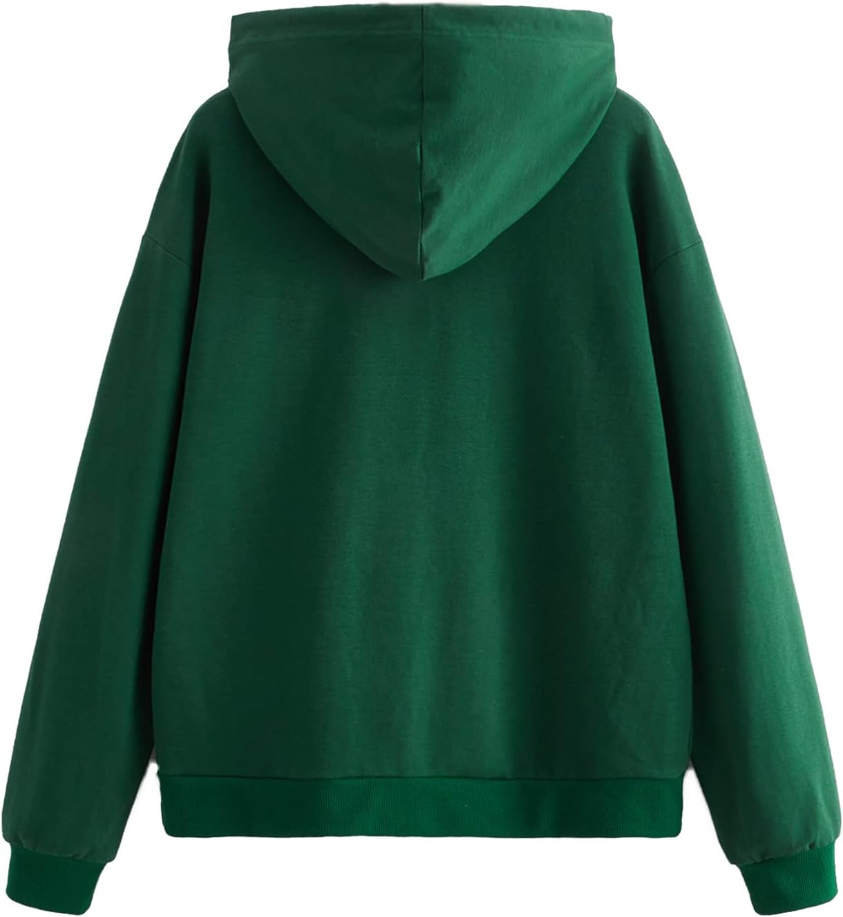 SweatyRocks Sweatshirt Women's Pullover Sweatshirt Hoodie Medium Dark Green
