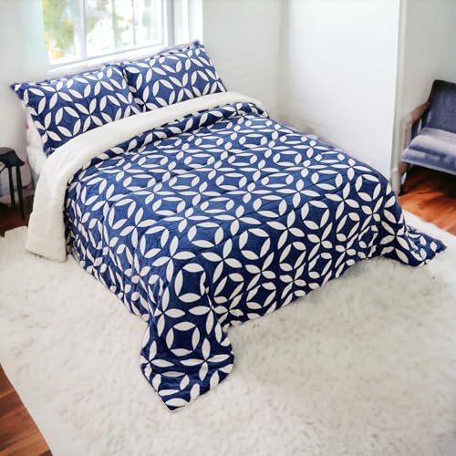 TIENDA EURASIA - Edredón Nórdico con Borreguito, Estampado Moderno, Ideal para Invierno, Tacto...