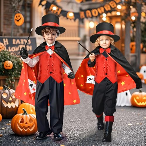 Disfraz de Mago para Niños con Kit de Magia miniatura 6