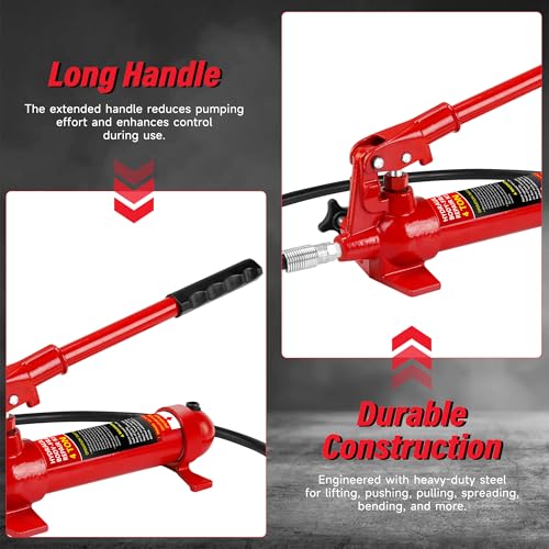 image for WORVISTA 20 Ton Mini Hydraulic Cylinder Jack, 5.1