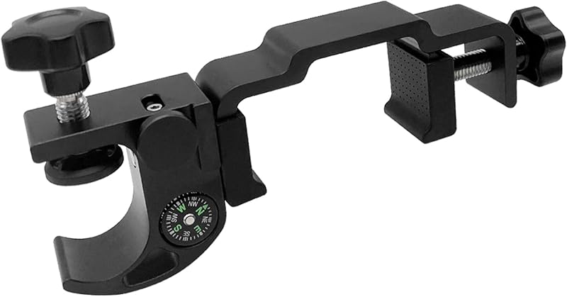Soporte universal para colector de datos que se adapta a la mayoría de los colectores de datos, soporte de aluminio para colector de datos para poste de prisma con brújula