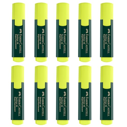 Faber-Castell - Textmarker Set Gelb 10 Stück