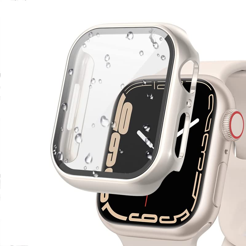 Boîtier de montre PC couleur lumière étoilée et verre haute résistance iWatch