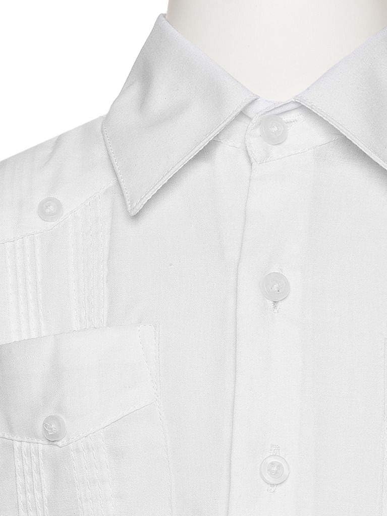Big Boy's Little Boys Long Sleeve/Short Sleeve Linen Look Guayabera Shirt