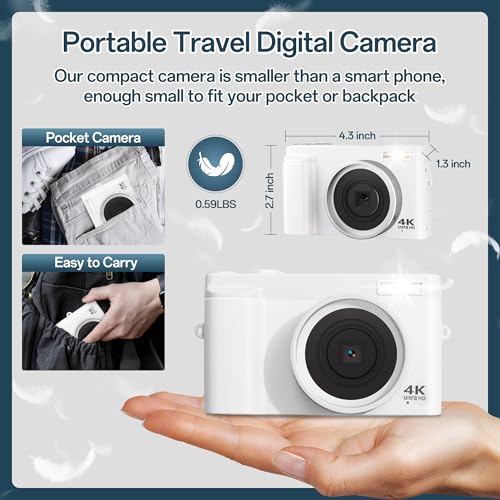 Cámara Digital 4K 48MP con Zoom 16X para Principiantes - Fernando Cortés