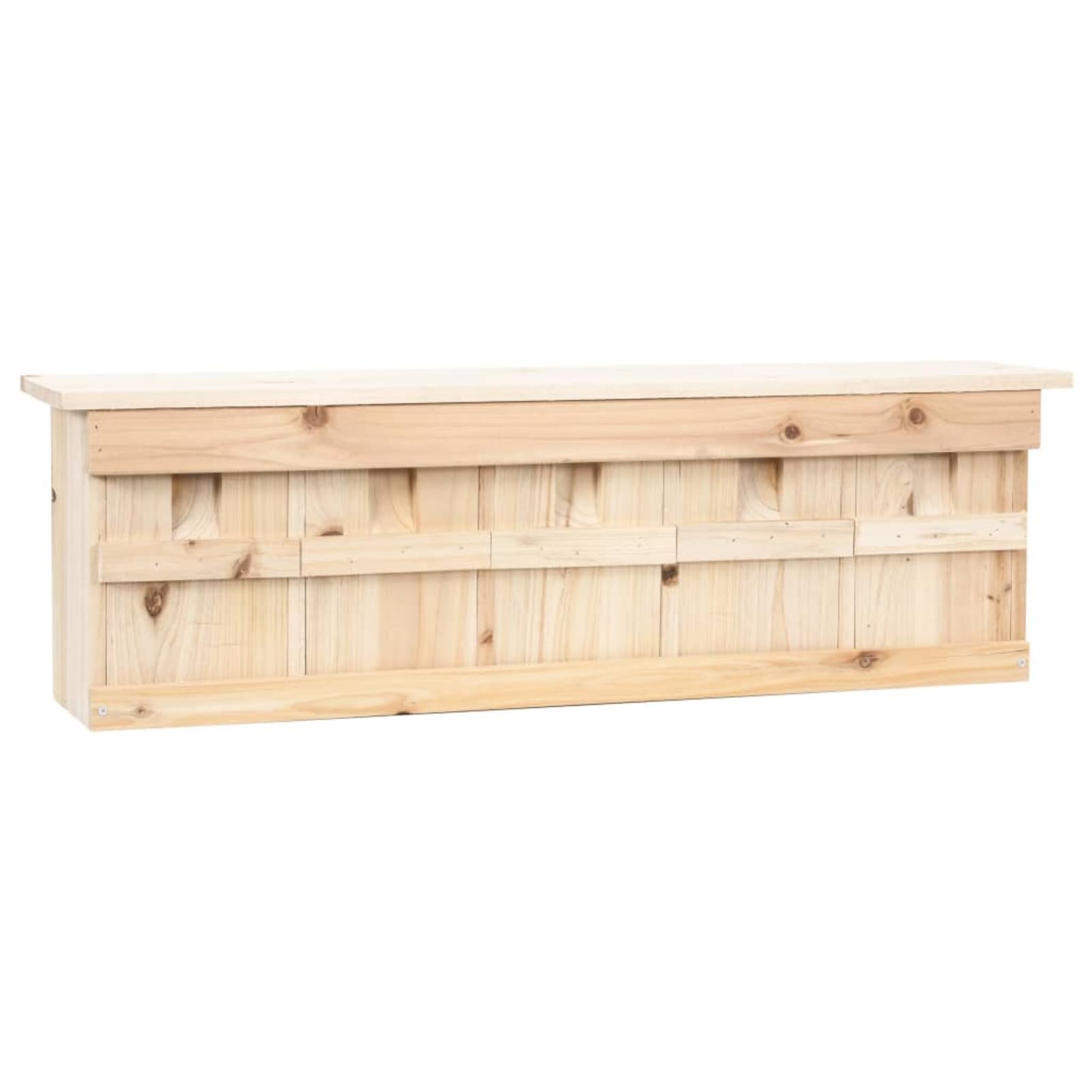 Homgoday Mobili - Casita para pasillos con 5 dormitorios, 68 x 15 x 21 cm, madera de abeto, muebles de interior para salón, oficina, dormitorio