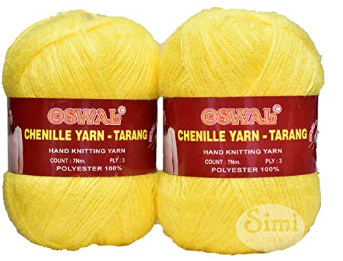 Image of Oswale 3 Ply Knitting Yarn Wool, Kacha Pila 600 gm Best Used with Knitting Needles, Crochet Needles Wool Yarn for Knitting. by Oswale