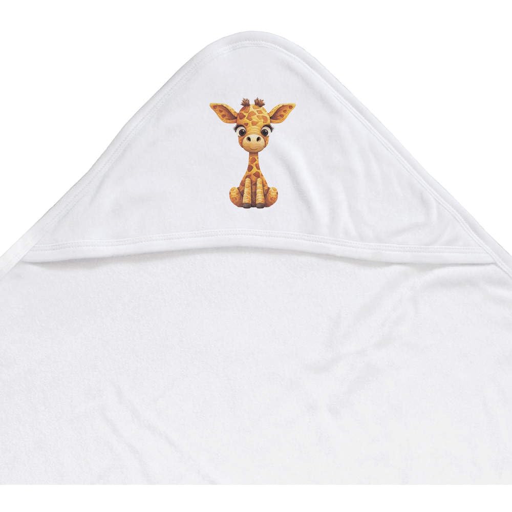 Azeeda 'Baby giraffe' Baby Hooded Towel (HT00022466)
