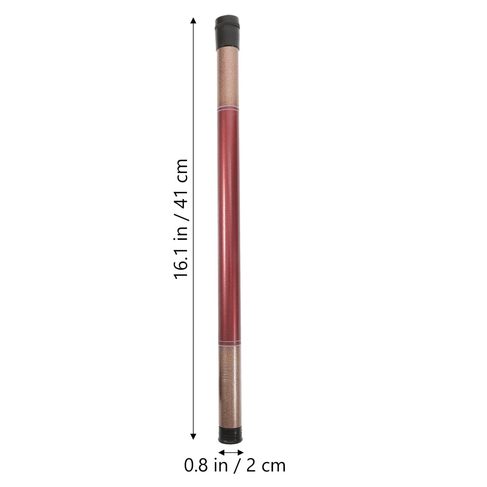 Levemolo 2pcs Music Conductor Orchestra Stick Black Brown Imitation Handle Comfortable Sturdy Design Random