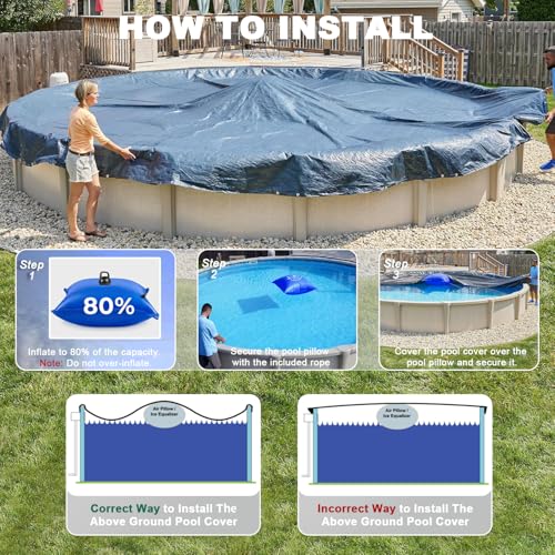 image for Arock 4' X 4' Pool Air Pillow for Above Ground Swimming Pool, Cold-Res