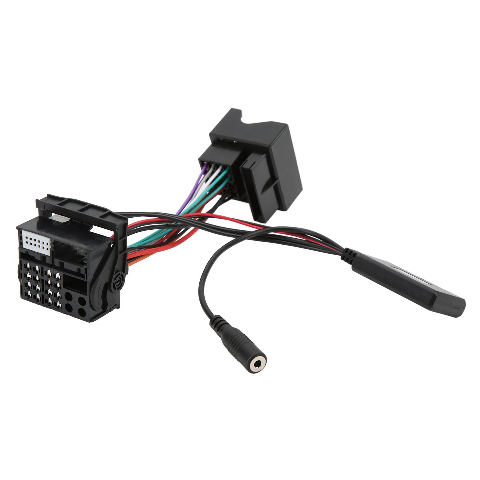 ZJchao Adapter samochodowy Aux Adapter do RCD310 RCD510 RNS510 ABS Łatwa instalacja z przewodem zasilającym
