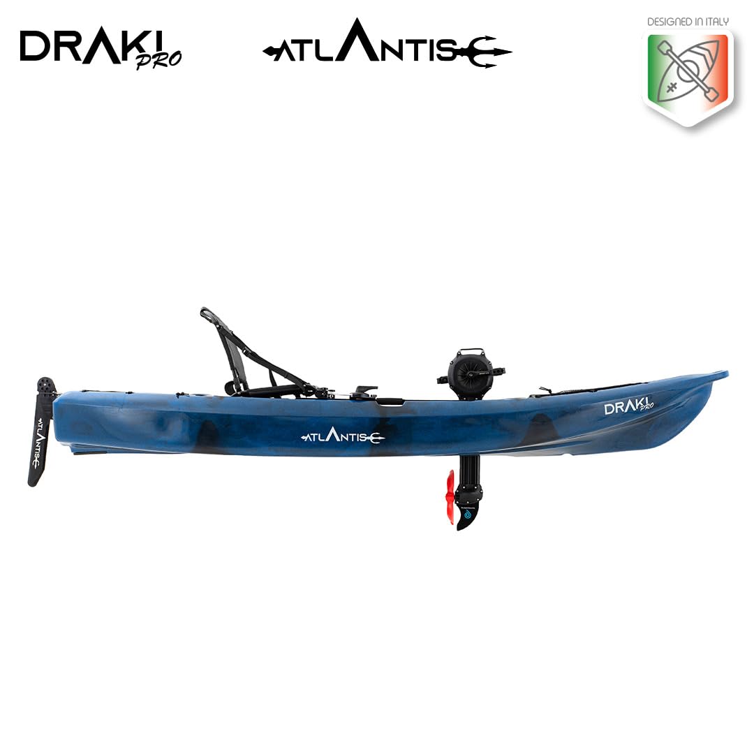 Atlantis Kayak-Canoa DRAKI PRO 320 cm Blu - Pedali ad Elica