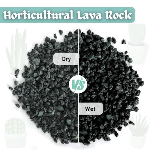 Image of VAYINATO 5-8 Mm (2 Kg) Natural Volcanic Black Lava Chips, Versatile Pebbles for Fish Tank Landscaping, Succulent Planters, Vase Filler & Garden Accents, Indoor Outdoor Gas Fyre Pits Fyreplaces