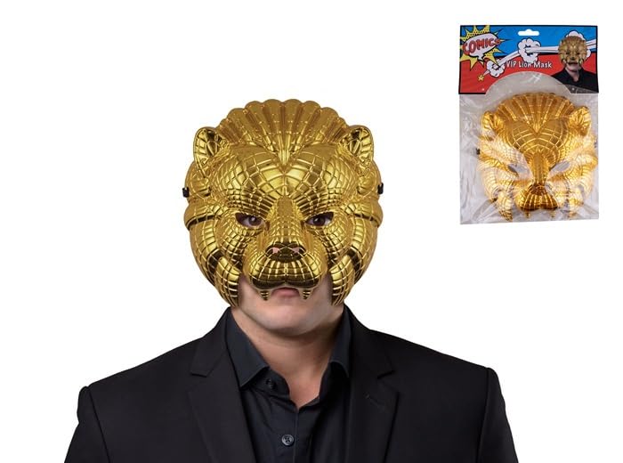 LP Divertissements Masque Coque vénitien Lion Or Adulte