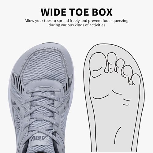 Wide Toe Box Arch Support Running Shoes for Men Slip On Plantar Fasciitis Tennis Sneakers Comfortable Breathable Orthotic Walking Shoes2