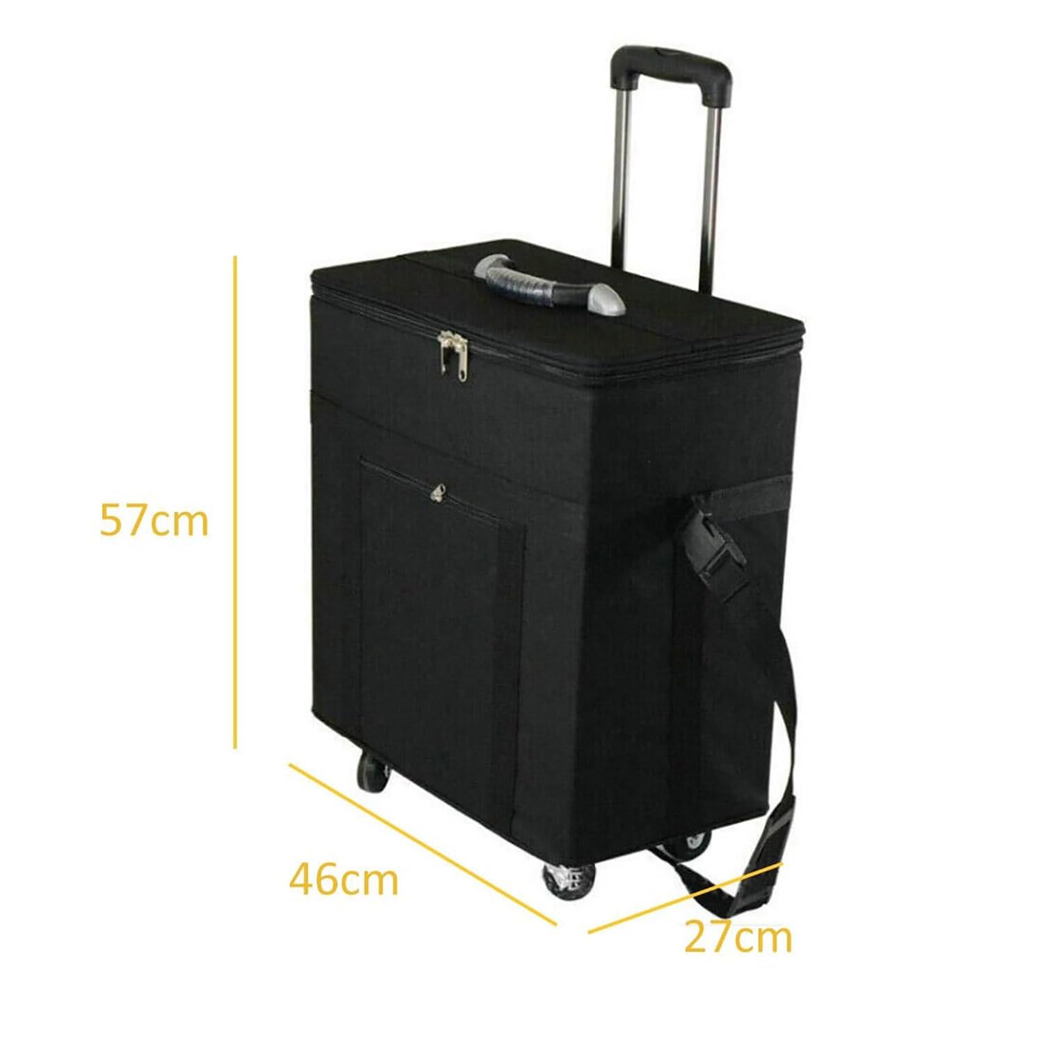 COYEUX Valise de Rangement pour Lunettes de Voyage, étui à Lunettes de Soleil Portable, avec 180 emplacements et roulettes, Tissu Oxford, Porte-Lunettes pour Plusieurs Paires