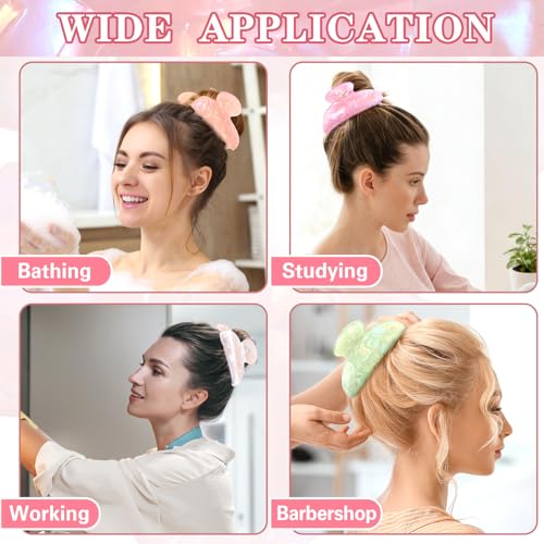 8 Piezas Grandes Pinzas Acrílicas para Cabello miniatura 7