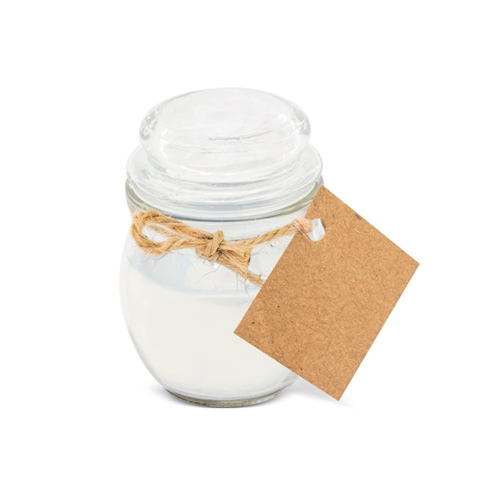 Deliex. Velas aromáticas perfumadas. Vela ambientador decorativa y perfumada en cristal. Detalles para invitados bodas, cafe, coco o rosas (25 UNIDADES, BLANCA)