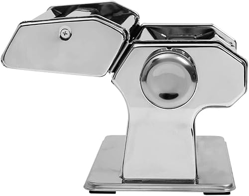 Miniatura 5 de Máquina para hacer pasta de manivela, máquina de pasta de acero inoxidable, rodillo de pasta 2 en 1 y cortador para espaguetis caseros, lingüismo,