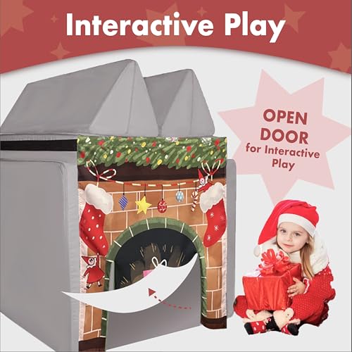 Image of Play Panel for Modular Play Couch Childrens Play Panel for Toddler (Sofa not Included) (Christmas Set)