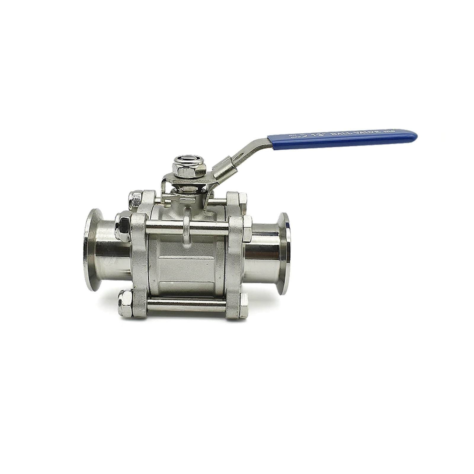 MIUYTRN Brida de instalación rápida de válvula de bola de alto vacío Manual de tres piezas de acero inoxidable KF16 KF25 KF40 KF50 SUS304 cuicui(KF40)