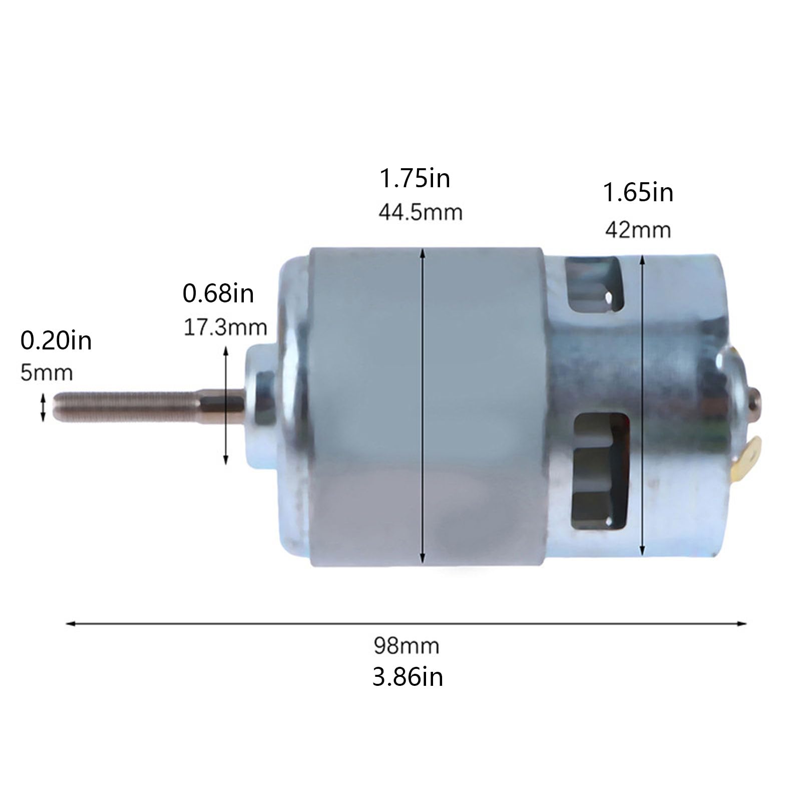 Robuster Metall Rotationsmotor 21 V Akku Rasentrimmer 7500 U/min 600 W Gartengerät Rasenmäher Ersatzrotor
