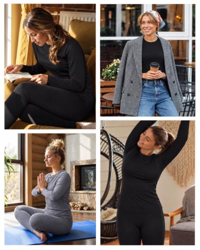Roadbox Thermal Underwear Set for Women Fleece Lined Long Johns Base Layer - image 5