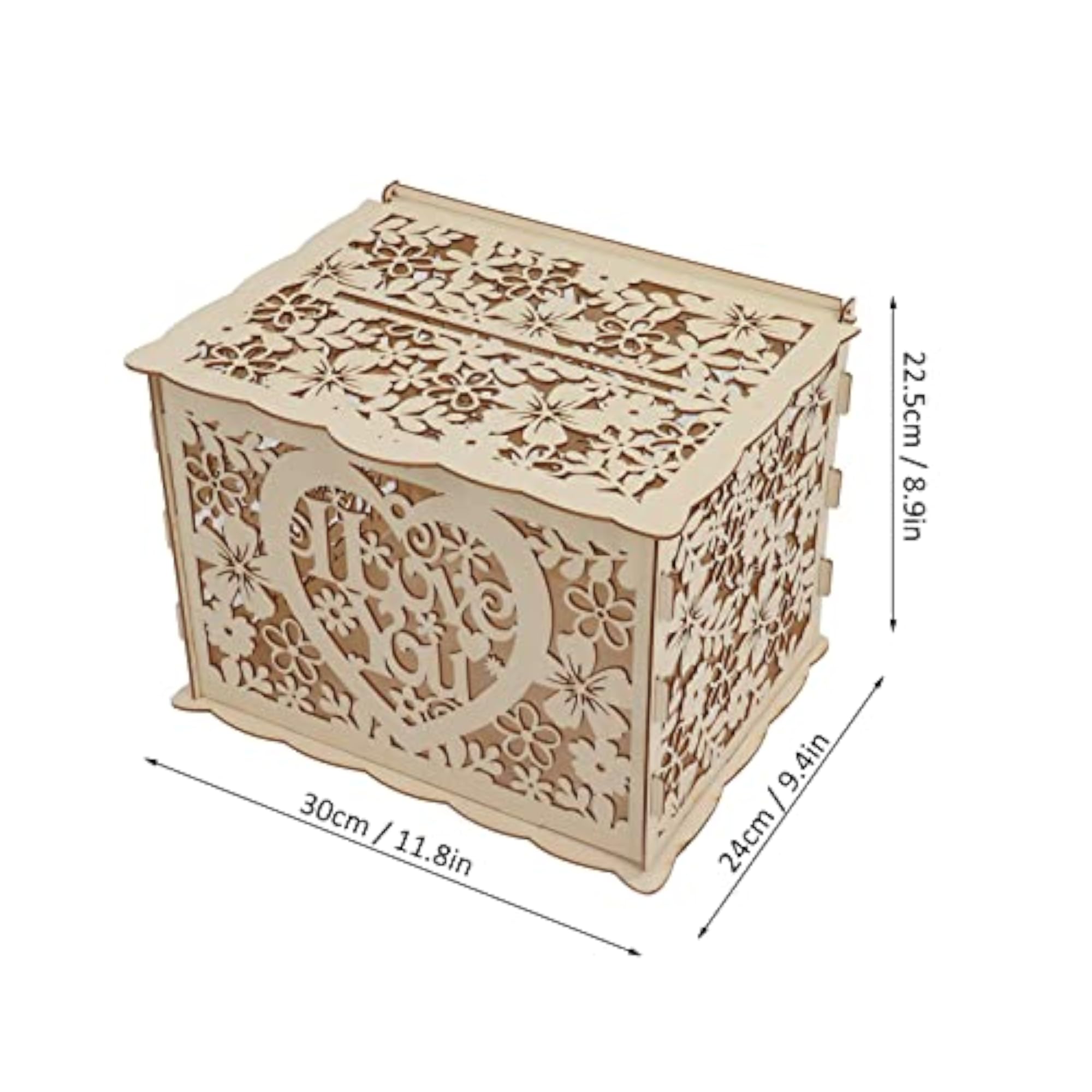 DIY Wooden Box with Lock and Keys for Donations