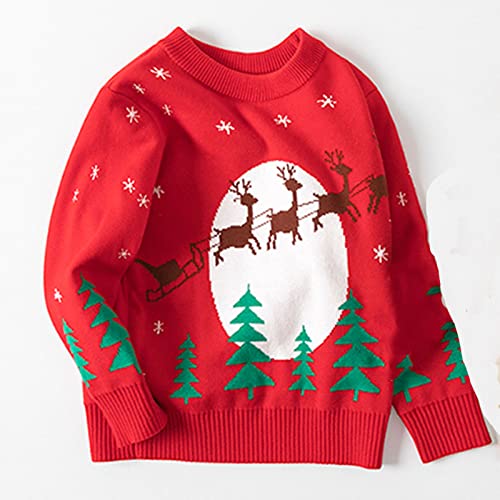 Children Sweater Toddler Boys Girls Christmas Cartoon Autumn Winter Warm Knitted Sweater Long Sleeve Tops4