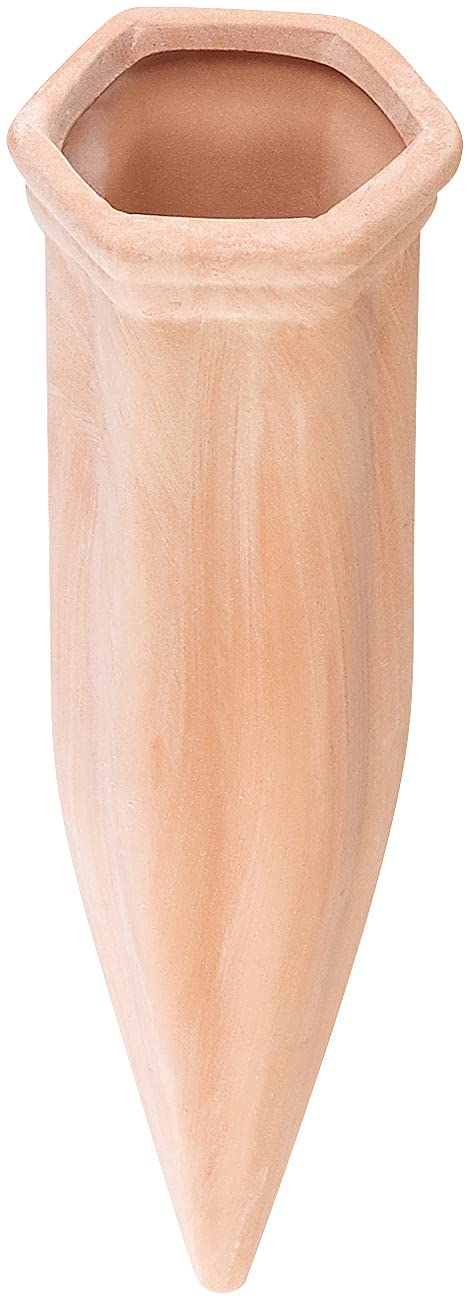 Royal Gardineer Bewässerung Topf: 12er-Set XL-Bewässerungs-Tonkegel für Glas- & PET-Flaschen bis 1 Liter (Bewässerungskegel Ton für Flaschen, Bewässerungssystem Ton, Wein)