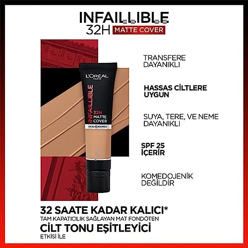 Infaillible 24H Matte Cover Foundation #175Sand - Image 2