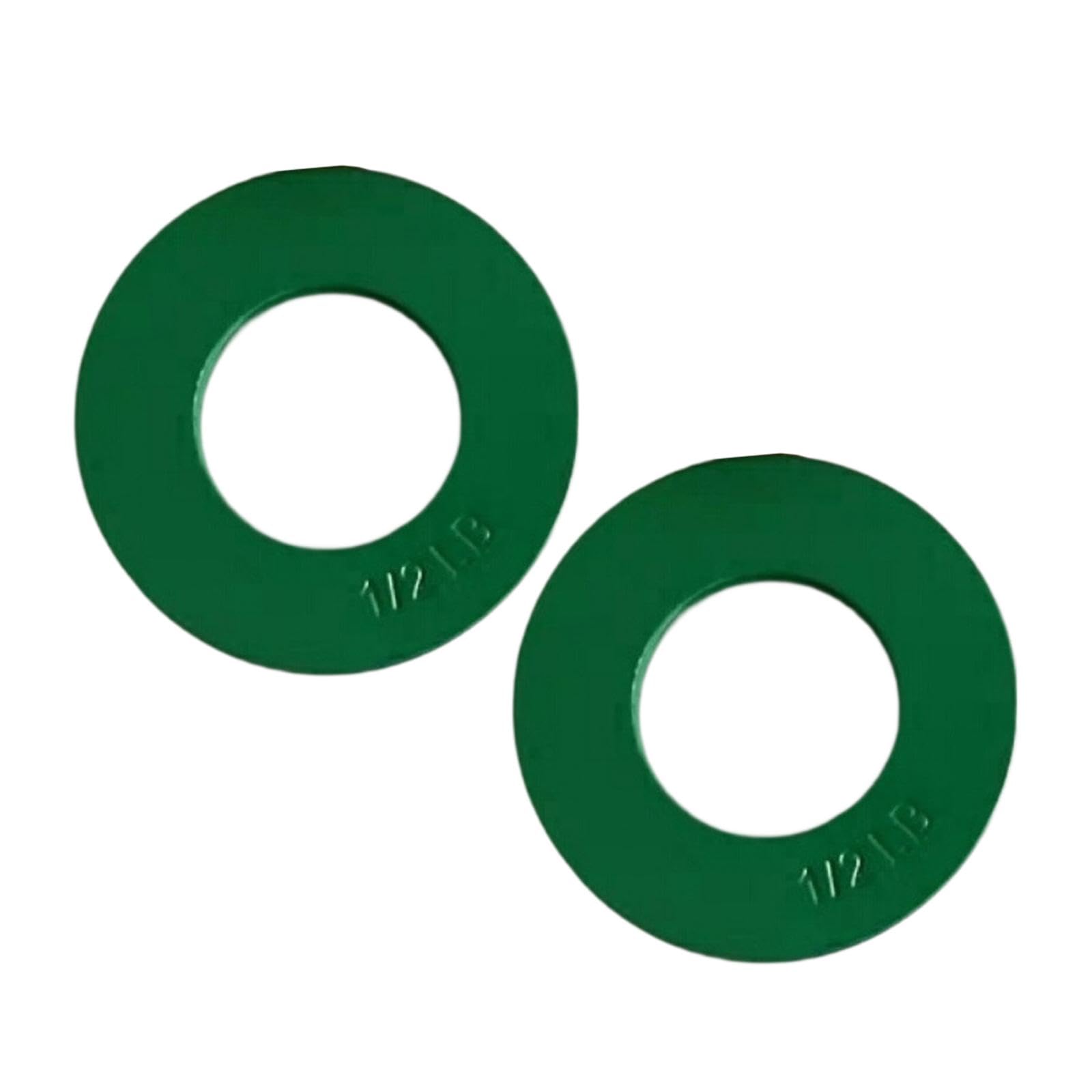 Colaxi 2Pcs Fractional Weight Plates Small Change Plates Gym Supplies Dumbell Weights for Gym Fitness Compact Versatile Professional, green 1LB