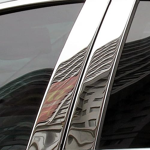 Accesorios de pilar de ventana premium en acero cromado espejo para Kia Sportage QL 3