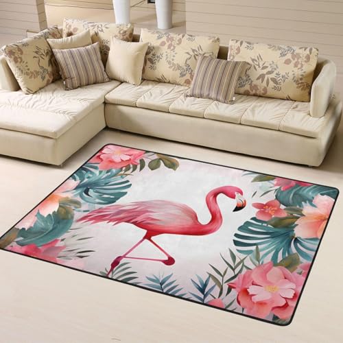 Tapis salon moderne doux floral 160x121cm antidérapant - 3