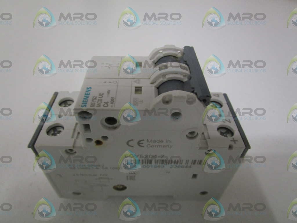 Siemens 5SY5204-7 disjoncteur miniature bipolaire 4A pour protection circuit électrique